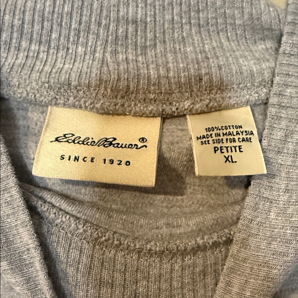 Eddie Bauer Petite Mock Neck Lightweight Sweater – Petite XL - Picture 3 of 3